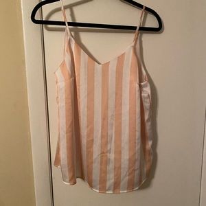 Apt 9 pink & white striped tank